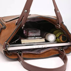 Tote Bag Zip-Top Interior Pockets & Adjustable Strap