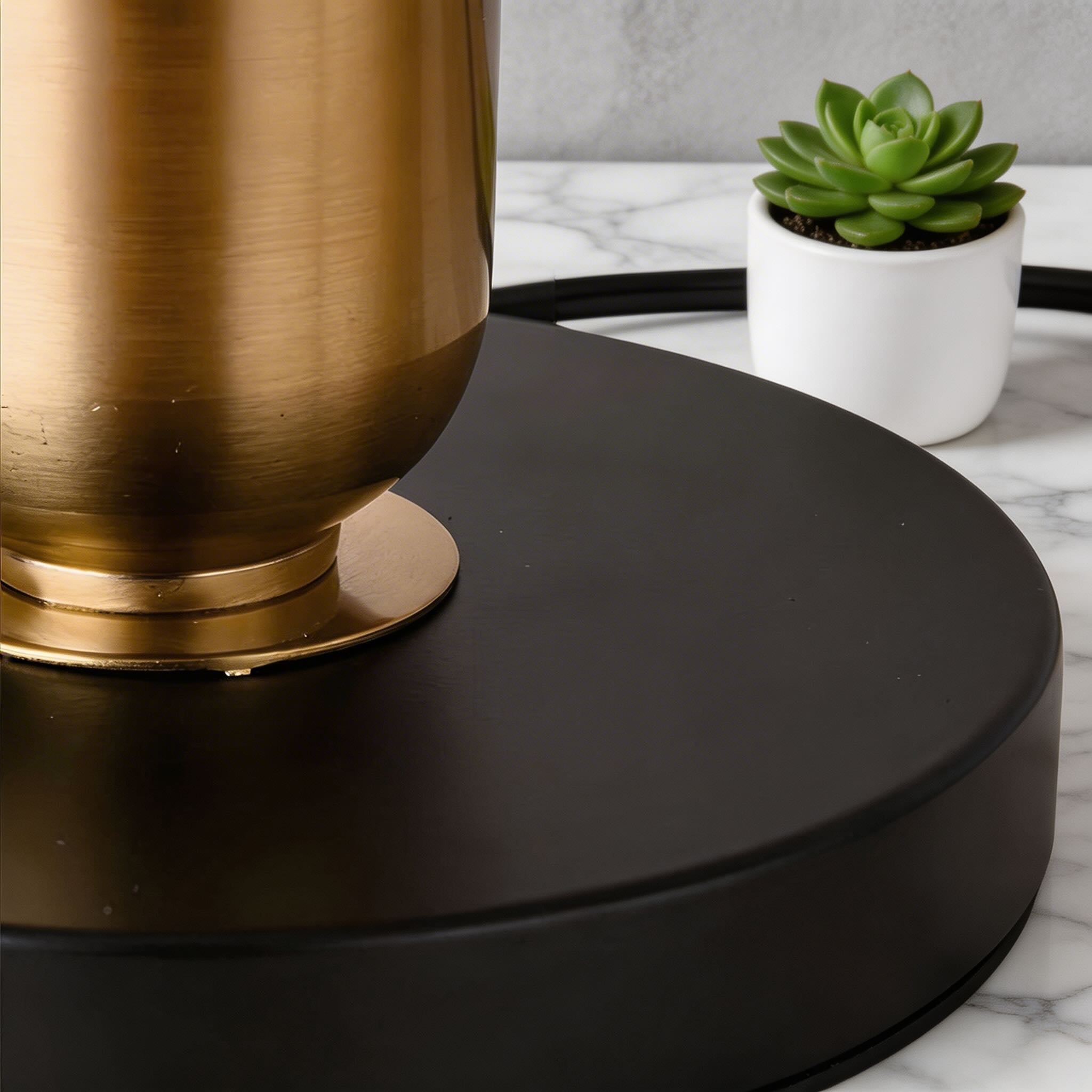 Touch-Control 3-Step Dimmable Brass Table Lamp