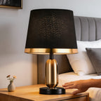 Touch-Control 3-Step Dimmable Brass Table Lamp