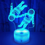 Touch-Control Color-Changing 3D Astronaut Night Light (USB-Powered)