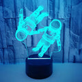 Touch-Control Color-Changing 3D Astronaut Night Light (USB-Powered)