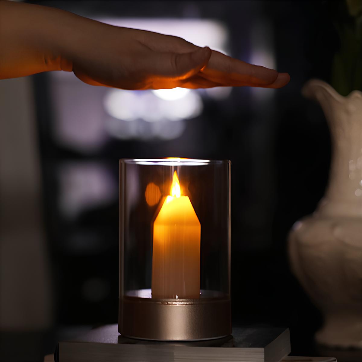 Touch-Free Gesture USB-Rechargeable Candle Lamp