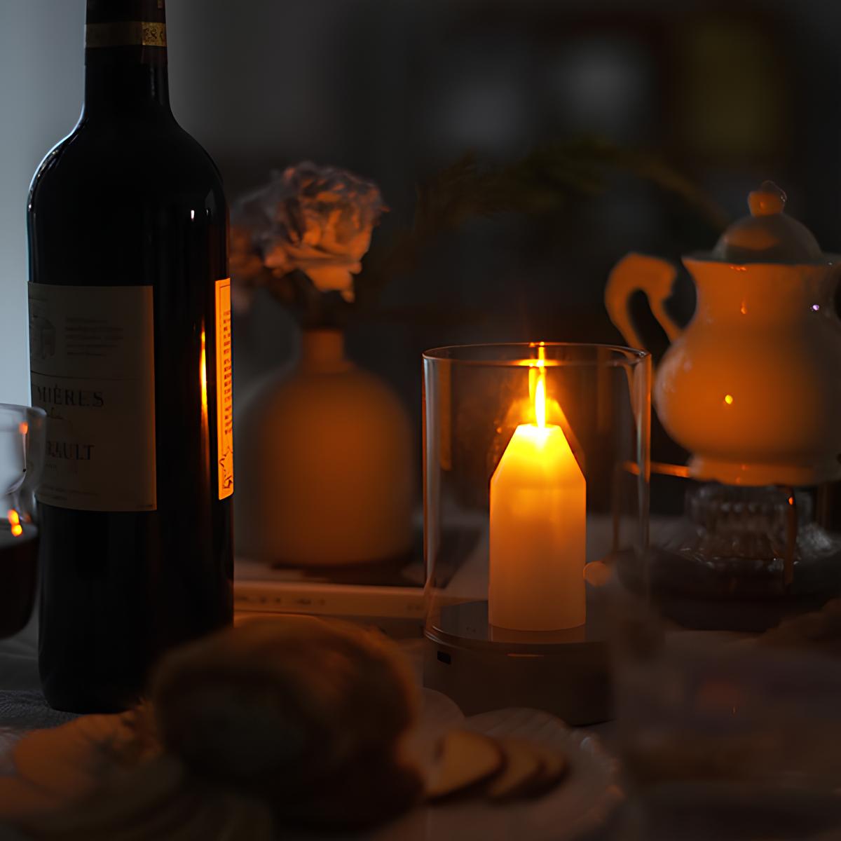 Touch-Free Gesture USB-Rechargeable Candle Lamp