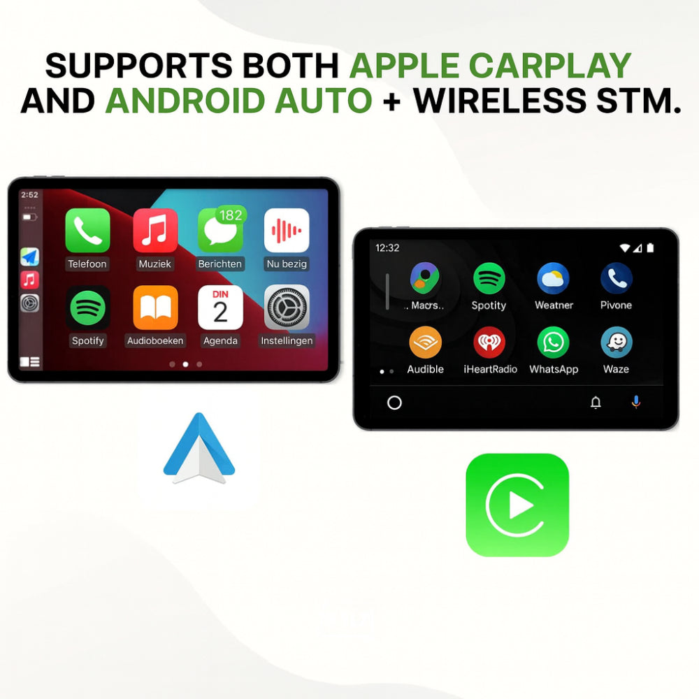 Touchscreen Car Adapter Wireless CarPlay & Android Auto