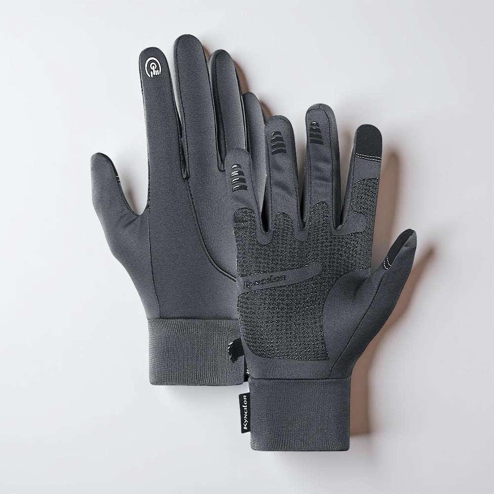 Touchscreen Gloves Fleece-Lined Water-Resistant Grip Palm