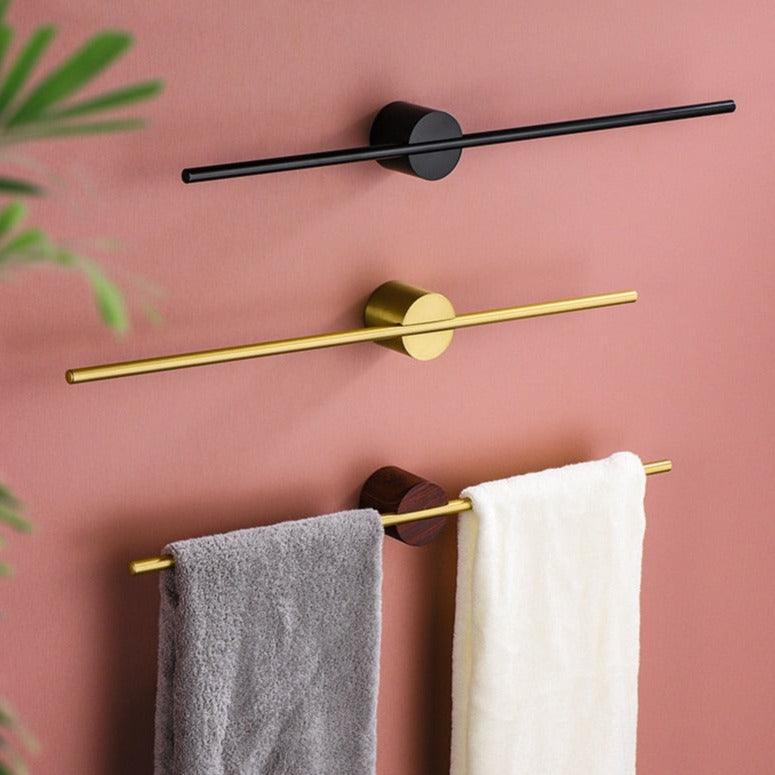 Towel Holder Brushed Aluminum No-Drill