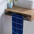 Towel Holder No-Drill Self-Adhesive Brushed Stainless Steel 15.24 Inch