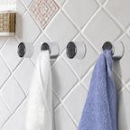 Towel Holder Set Of 3 Self-Adhesive Stainless Steel