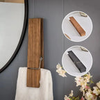 Towel Hook Adhesive No-Drill Built-In Spring
