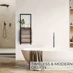 Towel Rack Wall-Mounted Double-Tier Stainless Steel