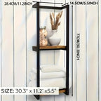 Towel Rack Wall-Mounted Double-Tier Stainless Steel