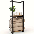 Towel Rack Wall-Mounted Double-Tier Stainless Steel