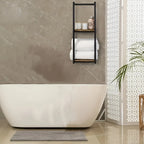 Towel Rack Wall-Mounted Double-Tier Stainless Steel