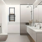 Towel Rack Wall-Mounted Waterproof Shelf Rust-Resistant Metal