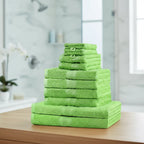 Towel Set 10-Piece Absorbent Cotton Terry