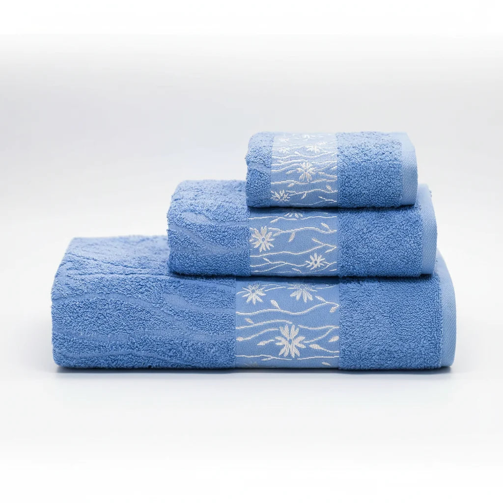Towel Set 3-Piece Ring-Spun Cotton Soft & Absorbent