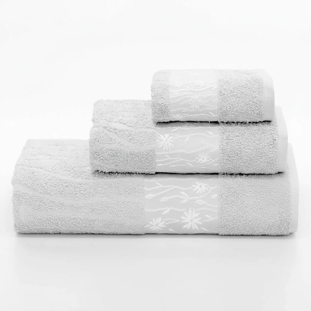 Towel Set 3-Piece Ring-Spun Cotton Soft & Absorbent
