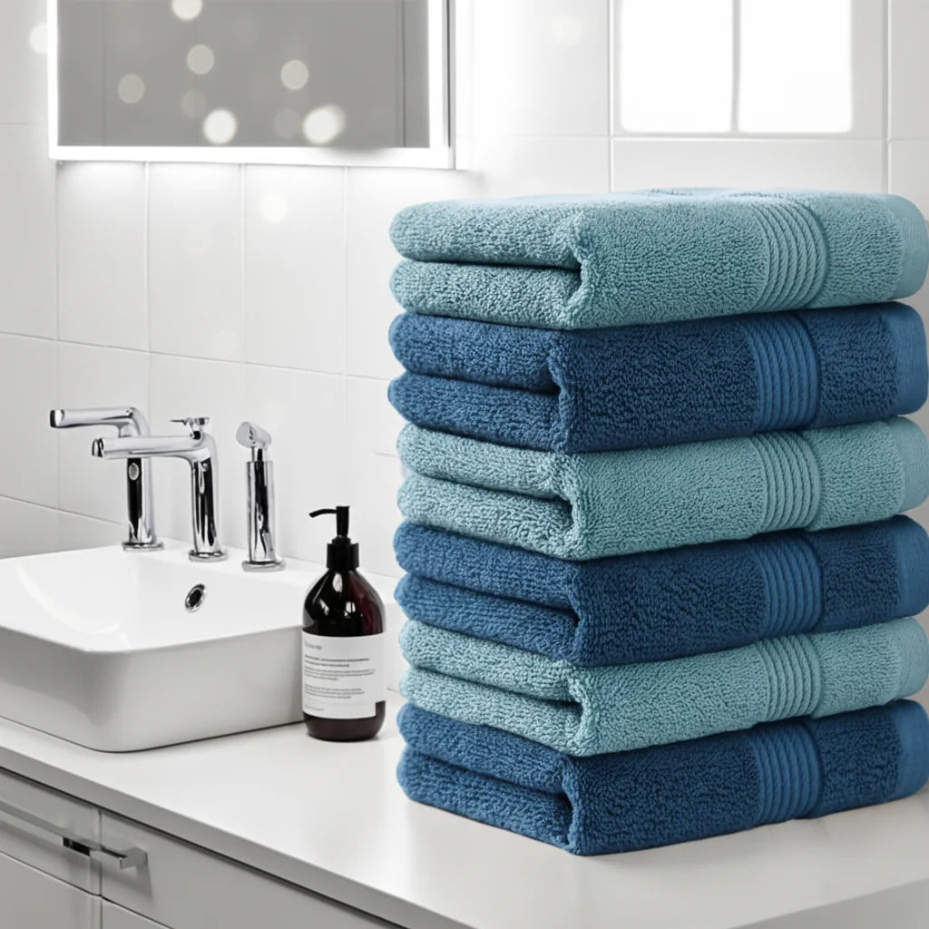 Towel Set 6-Piece Extra-Absorbent Pure Cotton