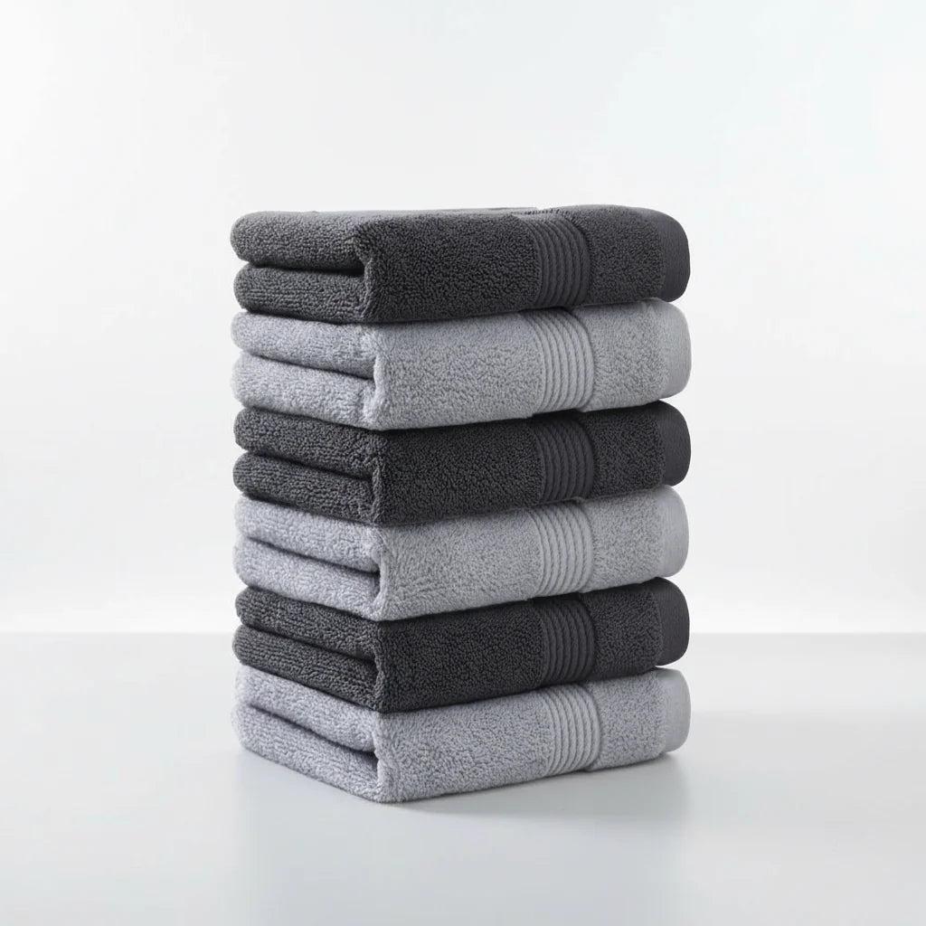 Towel Set 6-Piece Extra-Absorbent Pure Cotton