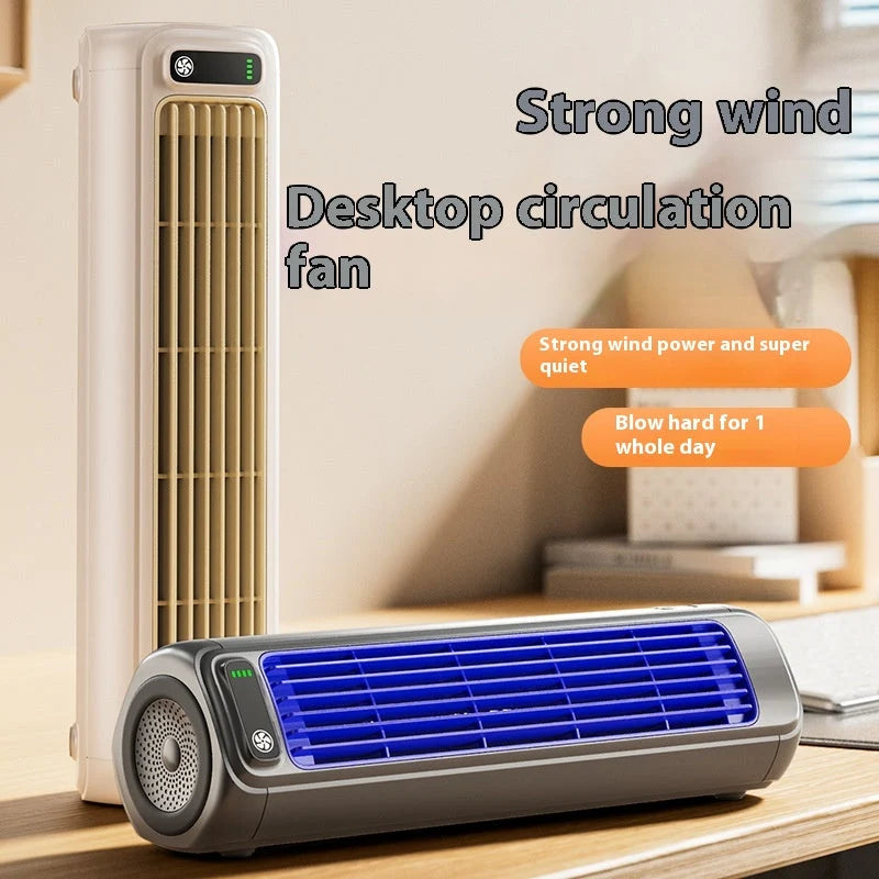Tower Fan Bladeless USB Rechargeable 2000mAh