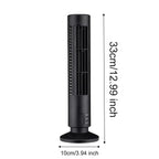 Tower Fan Slim Bladeless USB Powered 2 Speeds