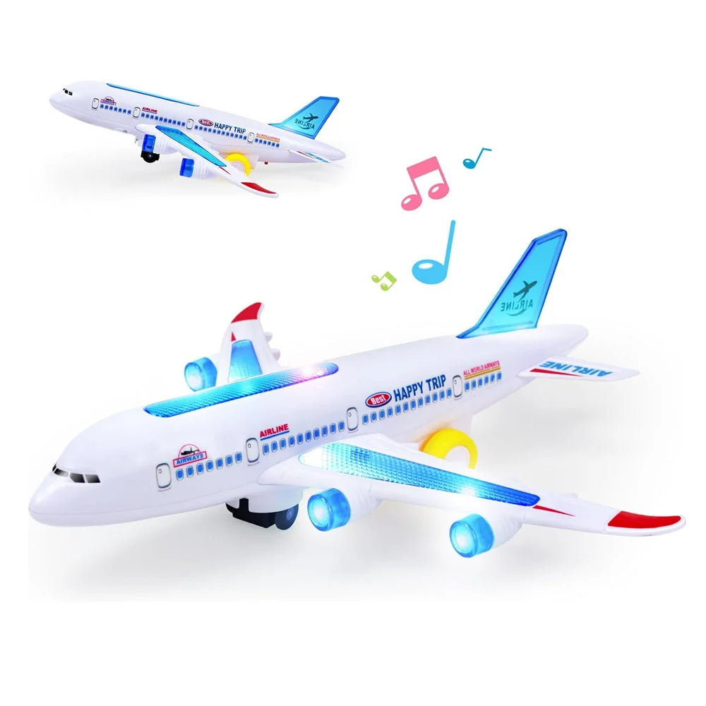 Toy Airplane Automatic Obstacle Detection Lights & Sounds