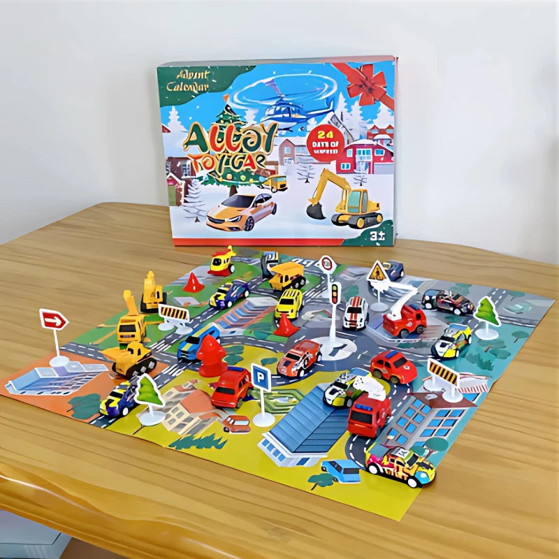 Toy Car Advent Calendar 24 Mini Vehicles