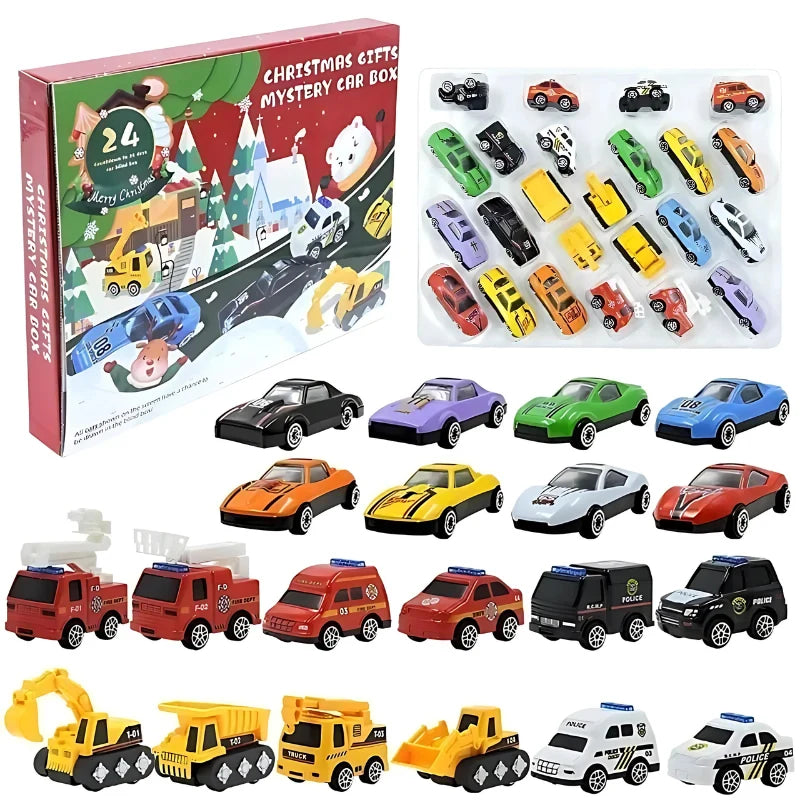 Toy Car Advent Calendar 24 Mini Vehicles
