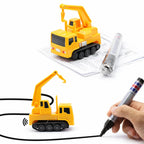 Toy Car Line-Following Includes Drawing Pen