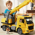Toy Crane Truck Lights & Sounds Movable Crane Arm