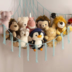 Toy Storage Hammock Handmade Macrame Space-Saving With Hooks