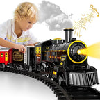 Toy Train Set Battery-Powered & Realistic Sounds