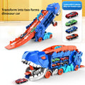 Toy Truck 3-in-1 Dinosaur Fold-Out Racetrack With Mini Cars