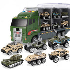 Toy Truck Set 6-Piece Battery-Powered Sounds & Moving Parts