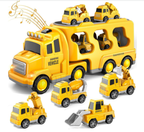Toy Truck Set LED Lights & Sounds Durable Non-Toxic