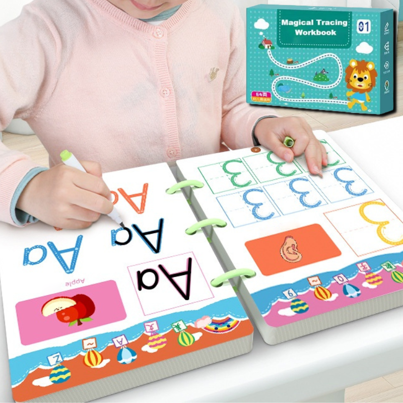 Tracing Workbook Reusable Wipe-Clean Pages