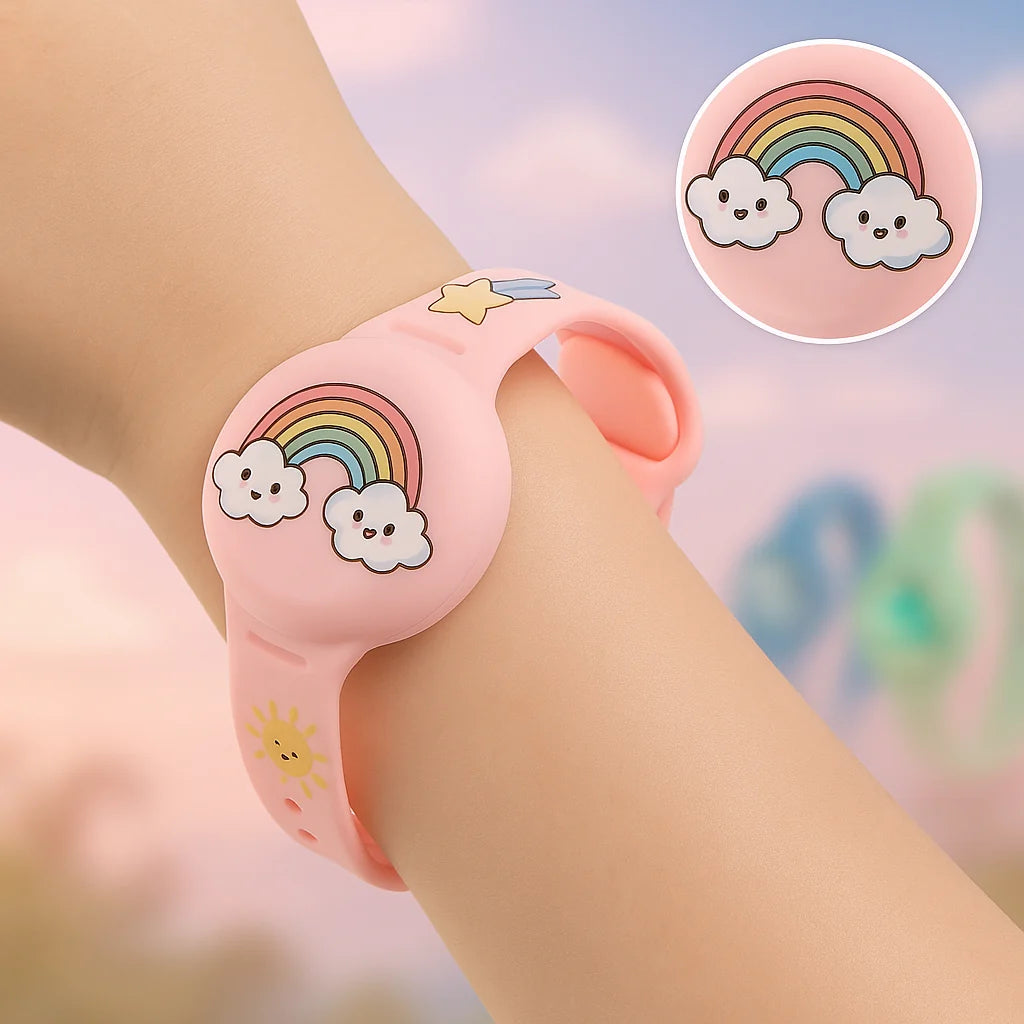 Tracker Holder For Kids Secure Snap-In Silicone Strap
