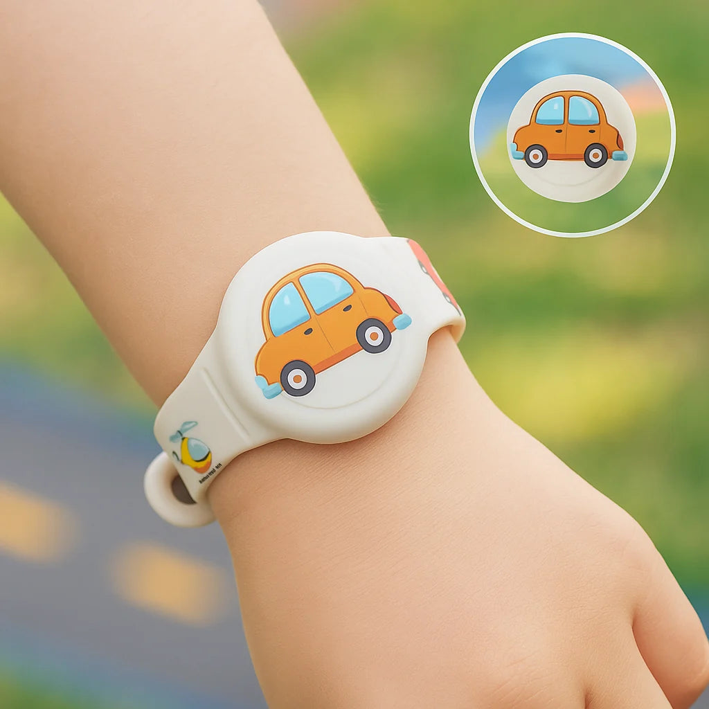 Tracker Holder For Kids Secure Snap-In Silicone Strap