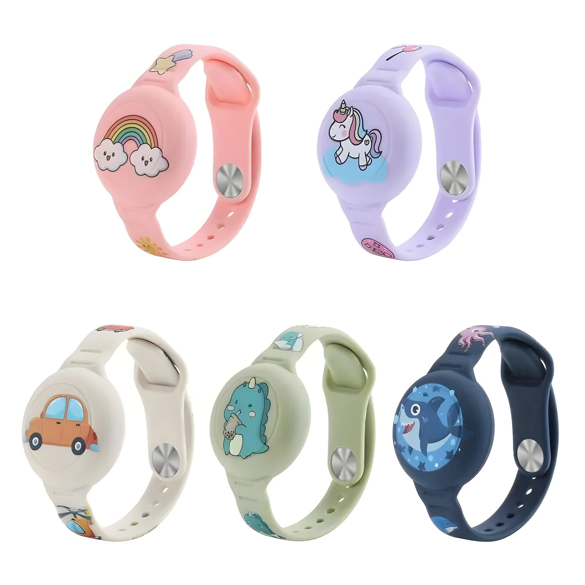 Tracker Holder For Kids Secure Snap-In Silicone Strap