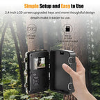 Trail Camera 1080P Night Vision & Motion-Activated