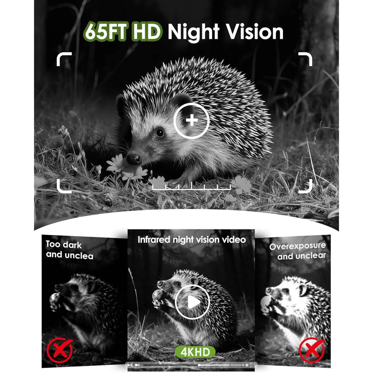 Trail Camera 4K Ultra HD Solar & WiFi