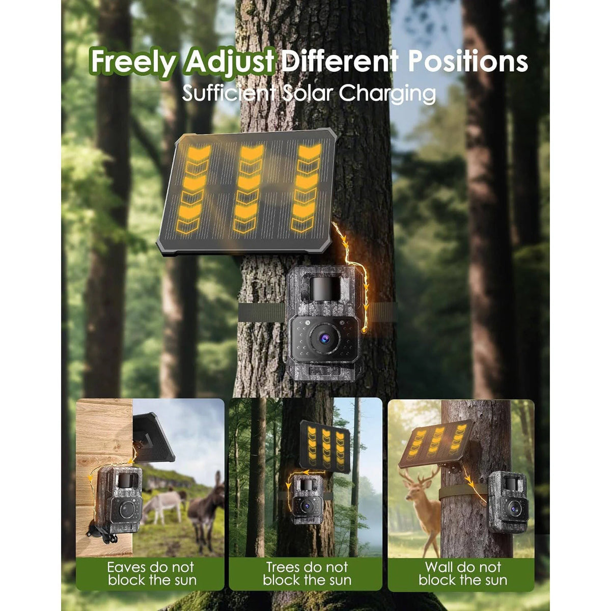 Trail Camera 4K Ultra HD Solar & WiFi