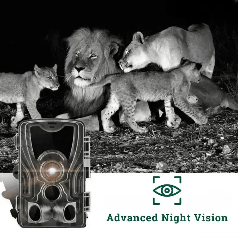 Trail Camera Motion Sensor Night Vision Built-In Monitor