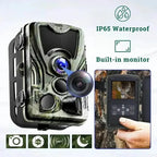 Trail Camera Motion Sensor Night Vision Built-In Monitor