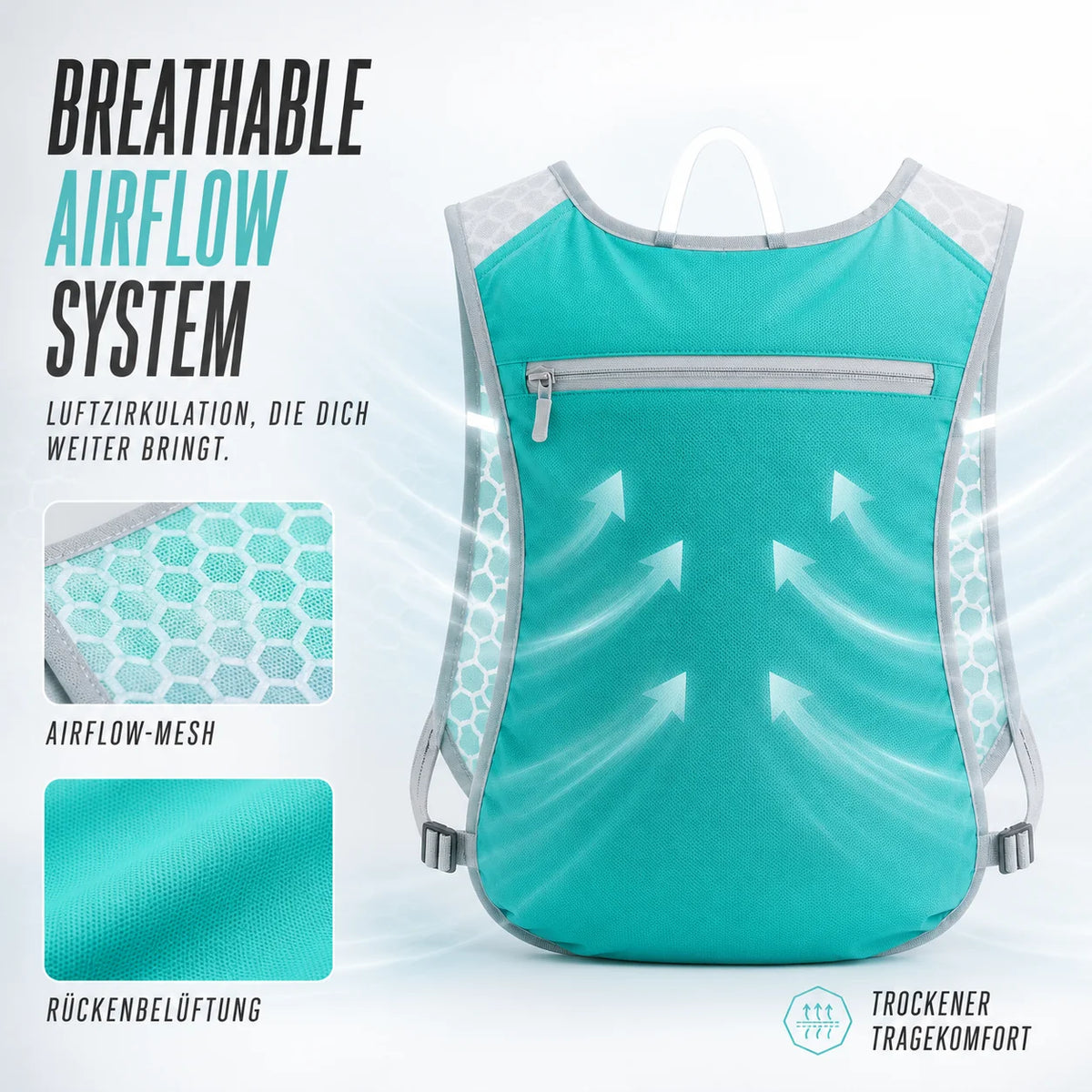 Trail Running Vest Ultralight 5 L Hydration-Compatible