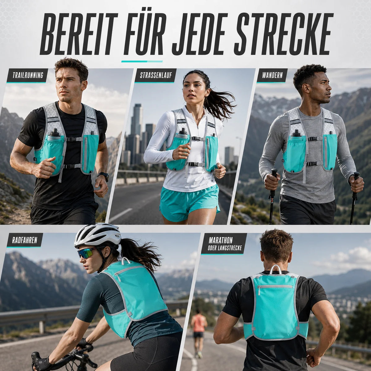 Trail Running Vest Ultralight 5 L Hydration-Compatible