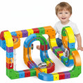 Train Set Magnetic Snap-Together Track USB Rechargeable Motor
