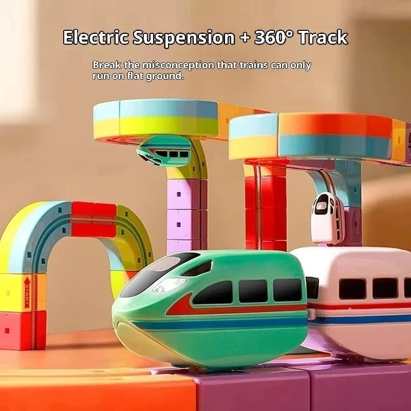 Train Set Modular Track Rechargeable Train