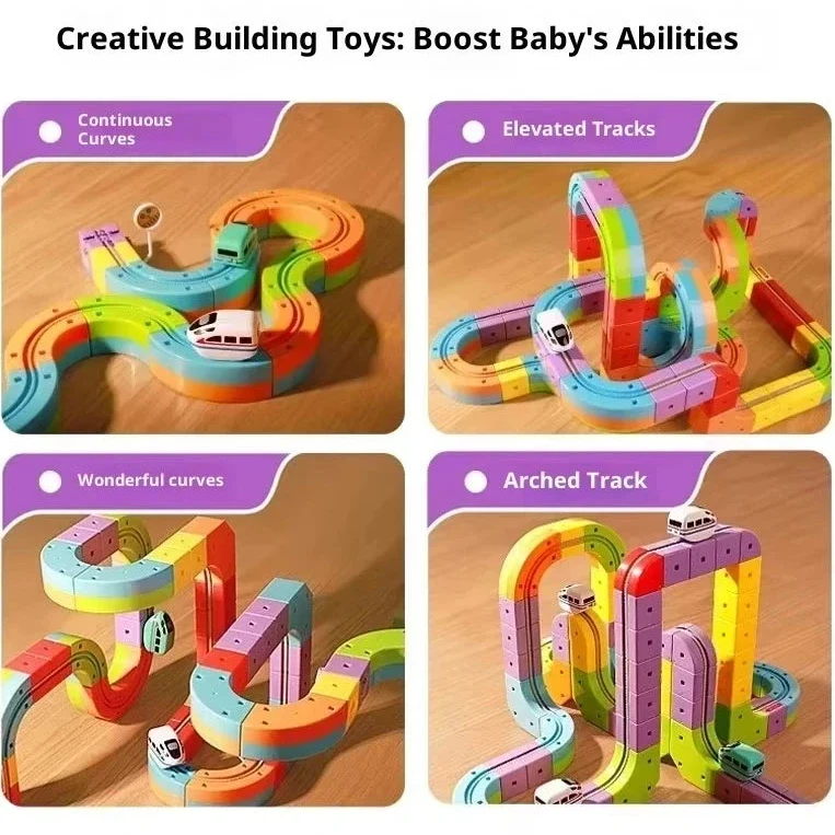 Train Set Modular Track Rechargeable Train