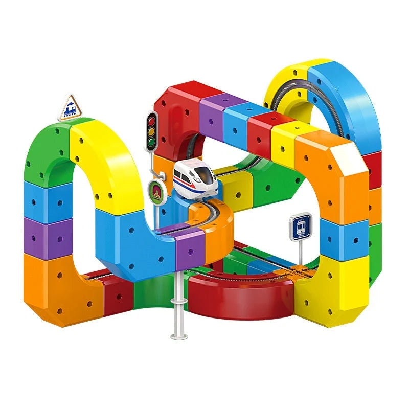 Train Set Motorized 3D Modular Vertical Loops
